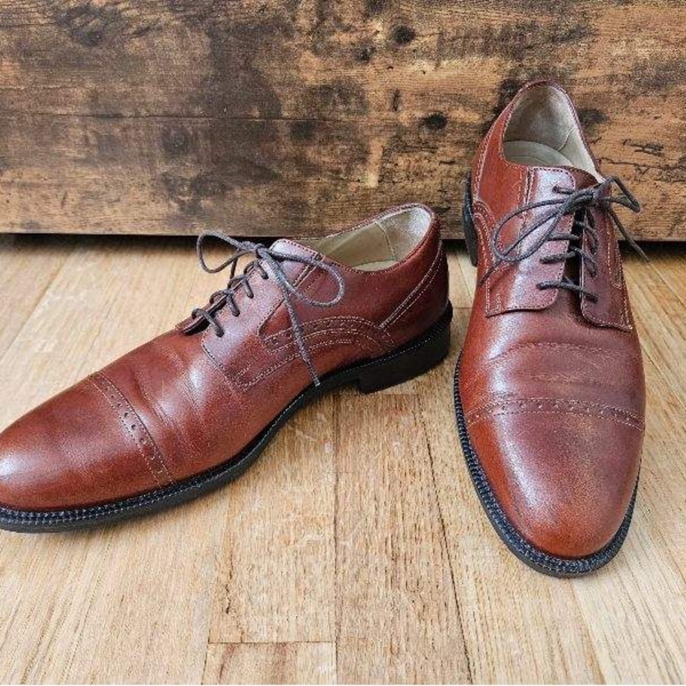 Johnston & Murphy Signature Series Sheepskin Cap Toe Oxfords Men - US 10 Width M